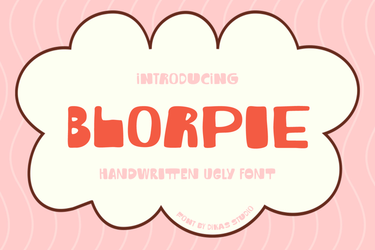 Blorpie Font website image