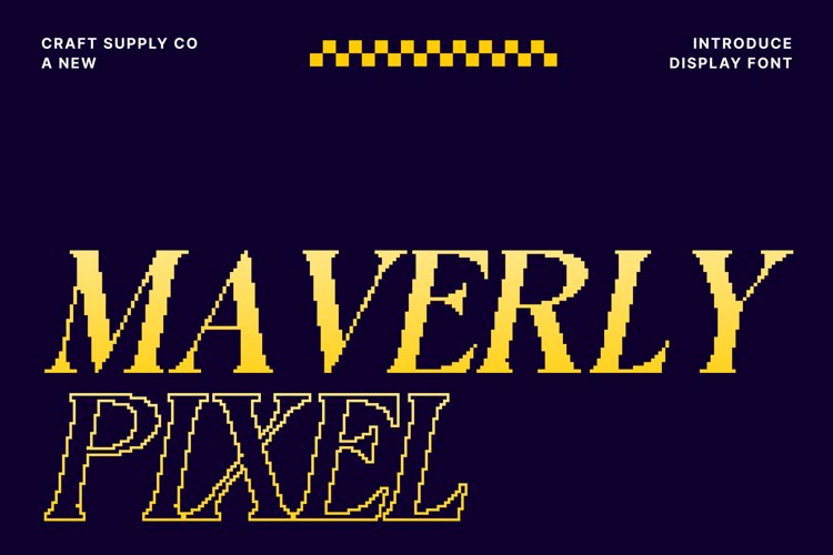 Maverly Pixel Font website image