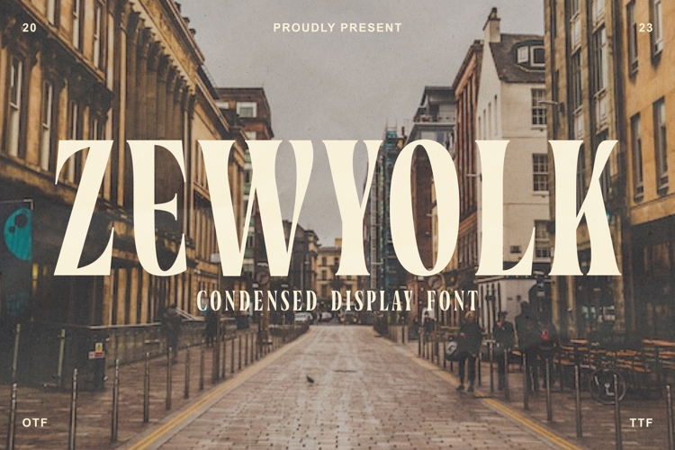 Zewyolk Trial Font website image