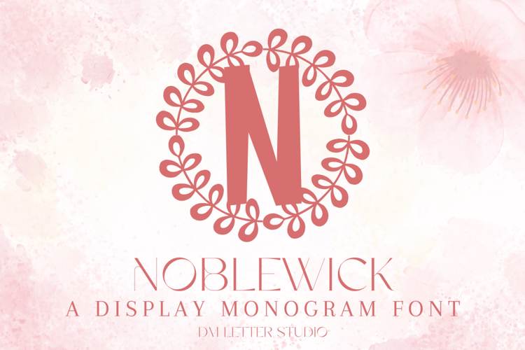 Noblewick Monogram Font website image