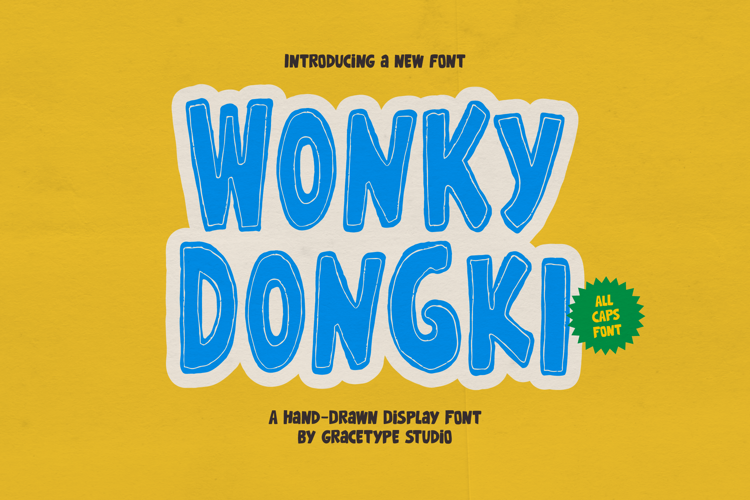 Wonky Dongki Font website image