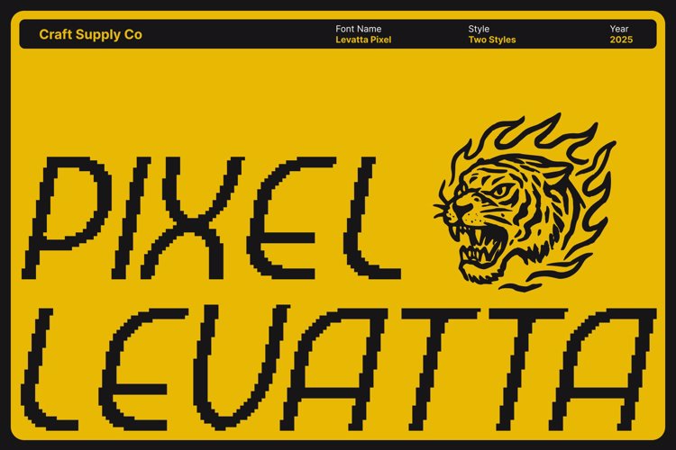 Levatta Pixel Font website image