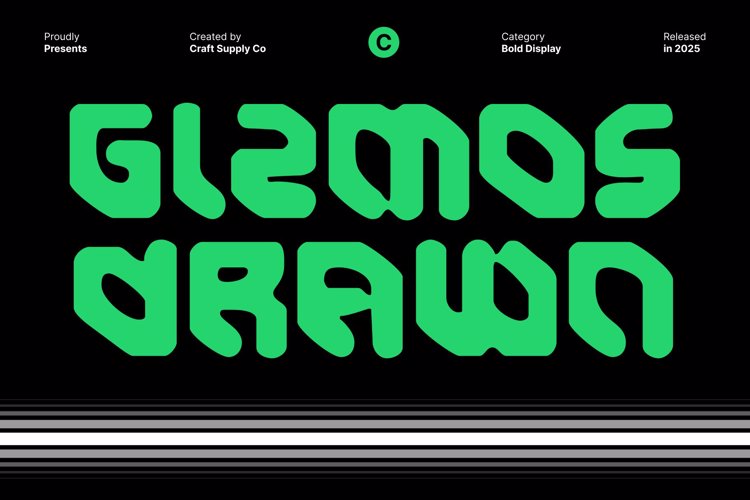 Gizmos Drawn Font website image