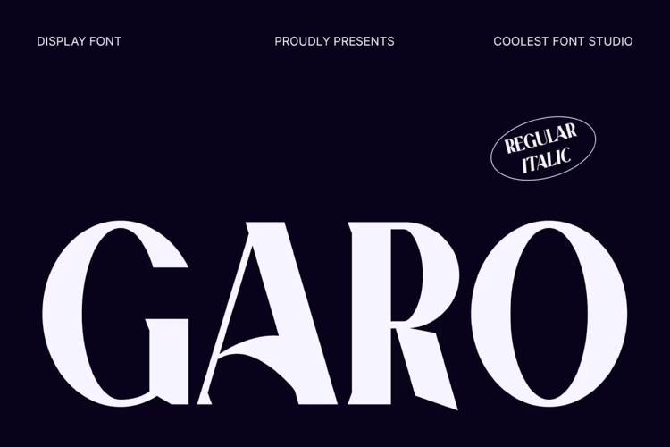 GARO Font website image