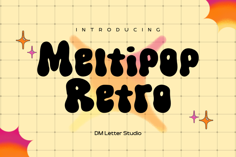 Meltipop Retro Font website image