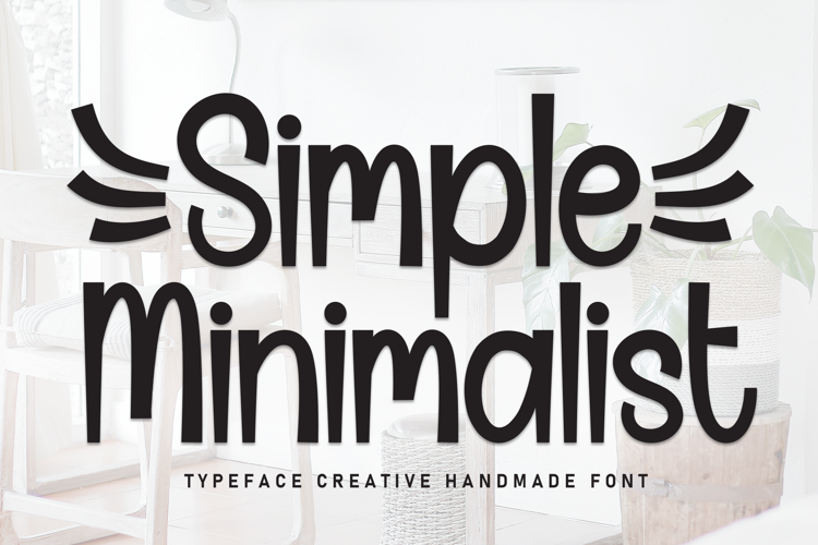 Simple Minimalist Font website image