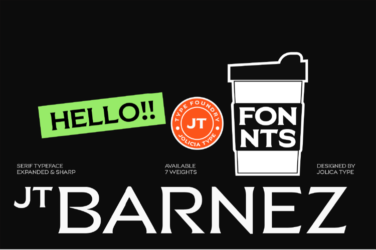 Jt Barnez Font website image