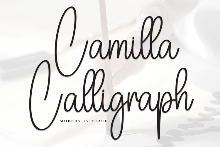 Camilla Calligraph Font website image