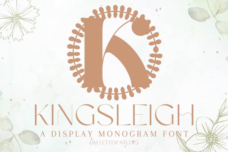 Kingsleigh Monogram Font website image