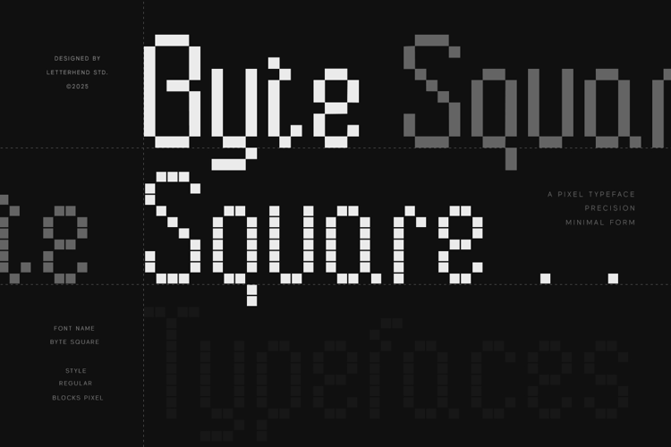 Byte Square Font website image