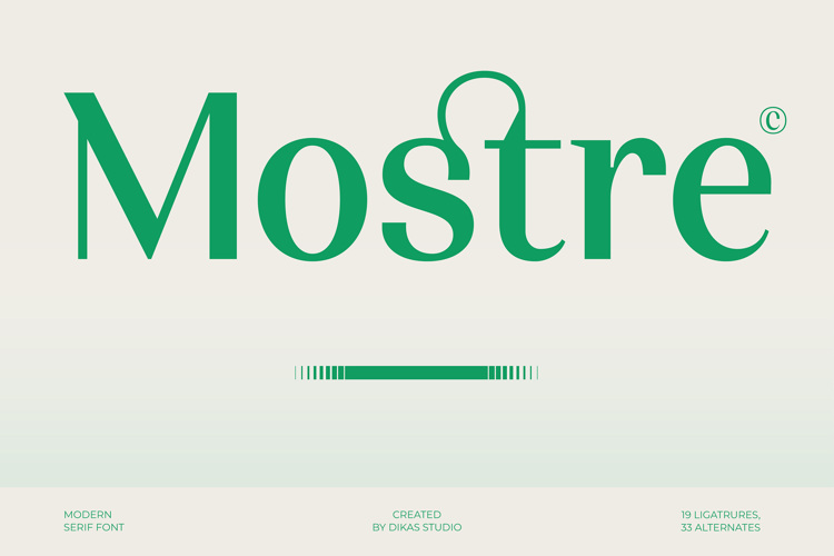 Mostre Font website image