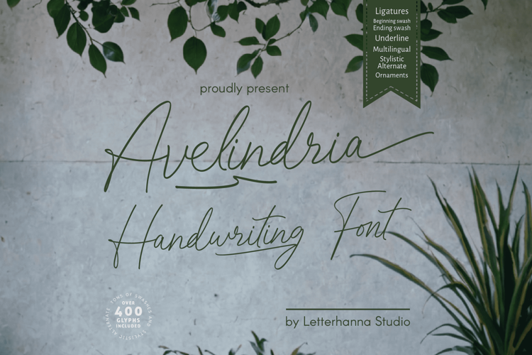 avelindria Font website image