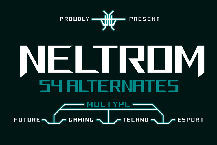 Neltrom Font website image