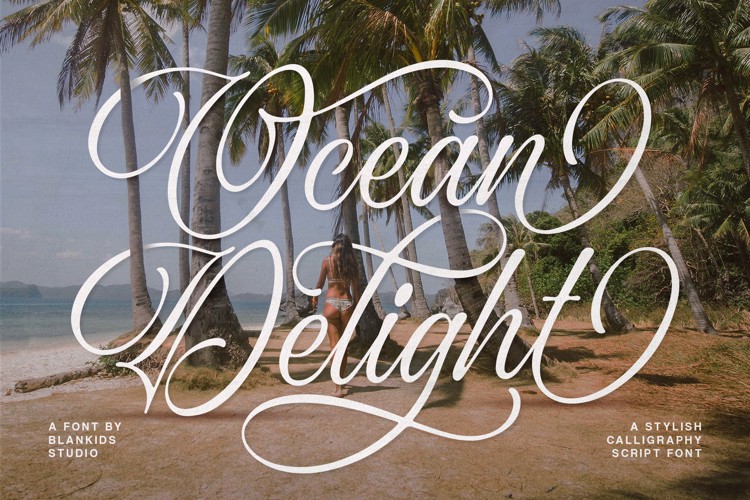 Ocean Delight Font website image