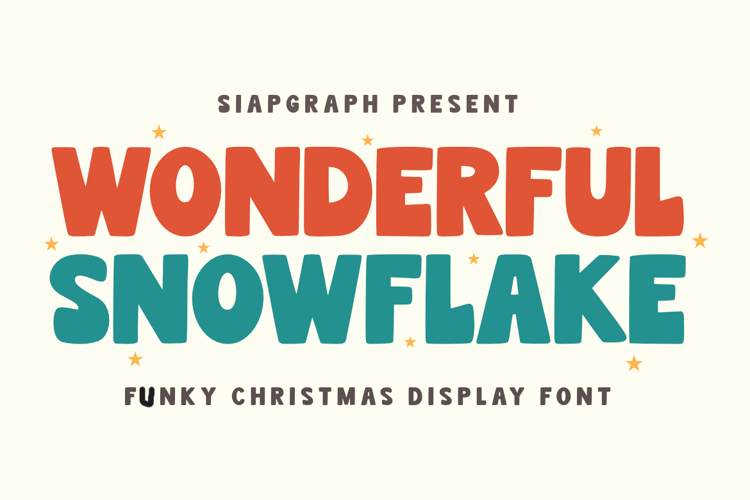 Wonderful Snowflake Font website image
