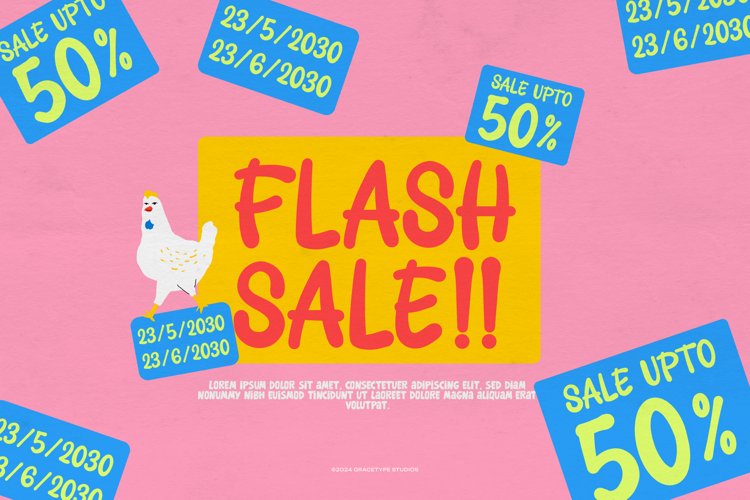Jolly Blump Font website image