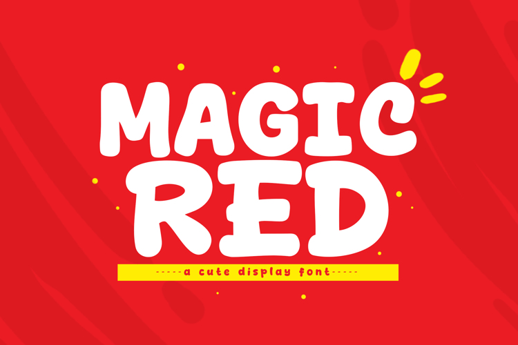 Magic Red Font website image