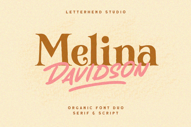 Melina Davidson One Font website image