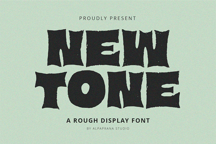 New Tone Font website image