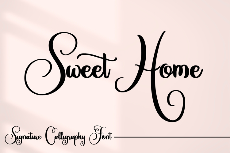Sweet Home Font website image