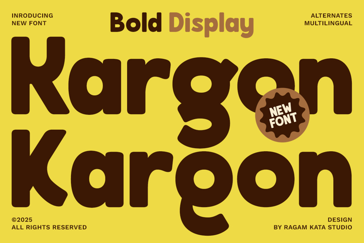 Kargon Font website image