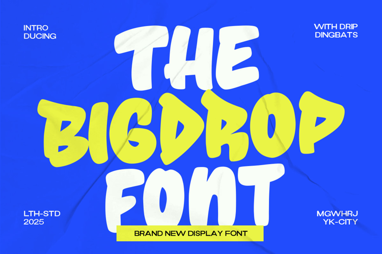 Bigdrop Font website image