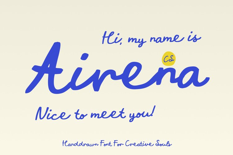CS Airena Font website image
