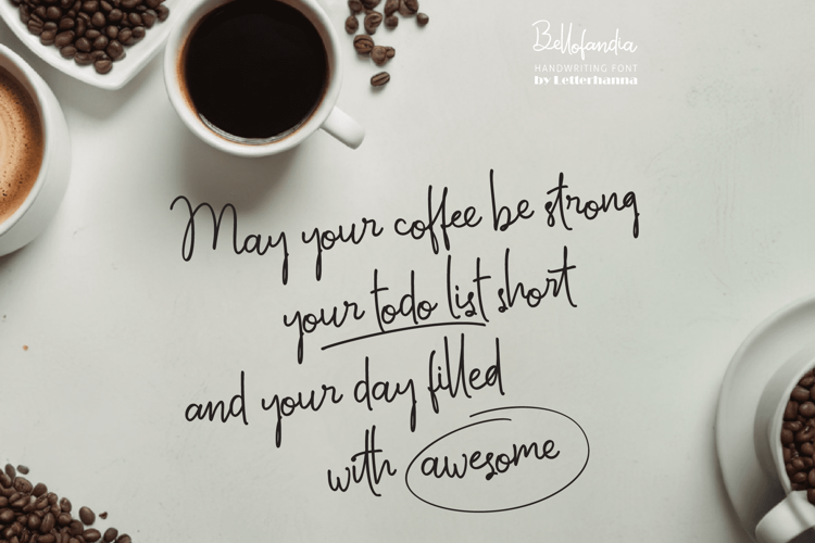 Bellofandia Font website image