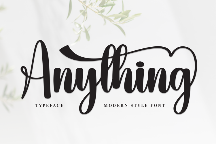 Anything Font website image