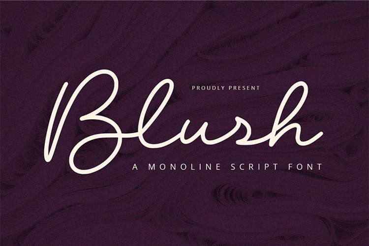 Blush Font website image