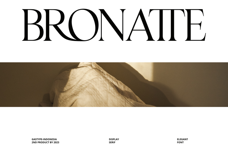 Bronatte Trial Font website image