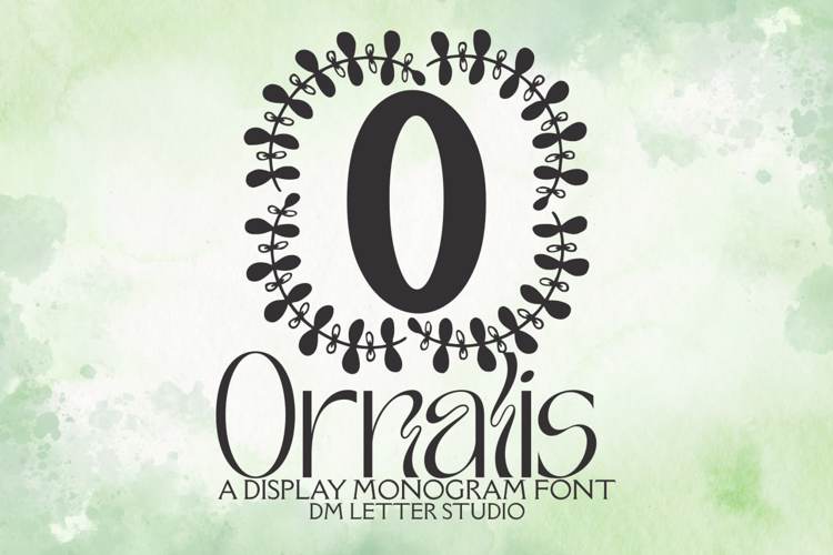 Ornalis Monogram Font website image