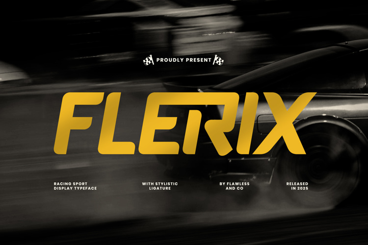 FLERIX Font website image
