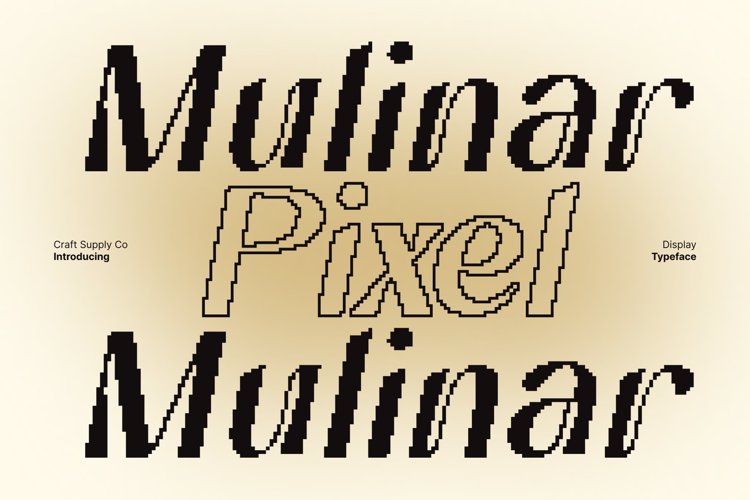 Mulinar Pixel Font website image