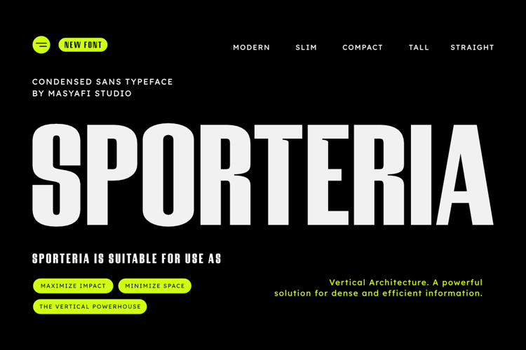 Sporteria Font website image