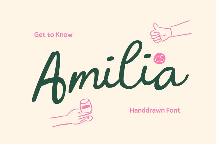 CS Amilia Font website image