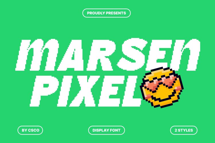Marsen Pixel Font website image