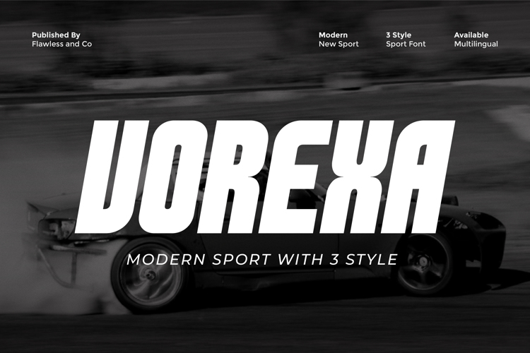 VOREXA Font website image