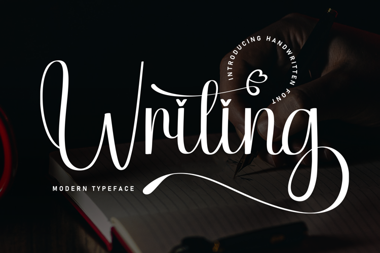 Writing Font website image